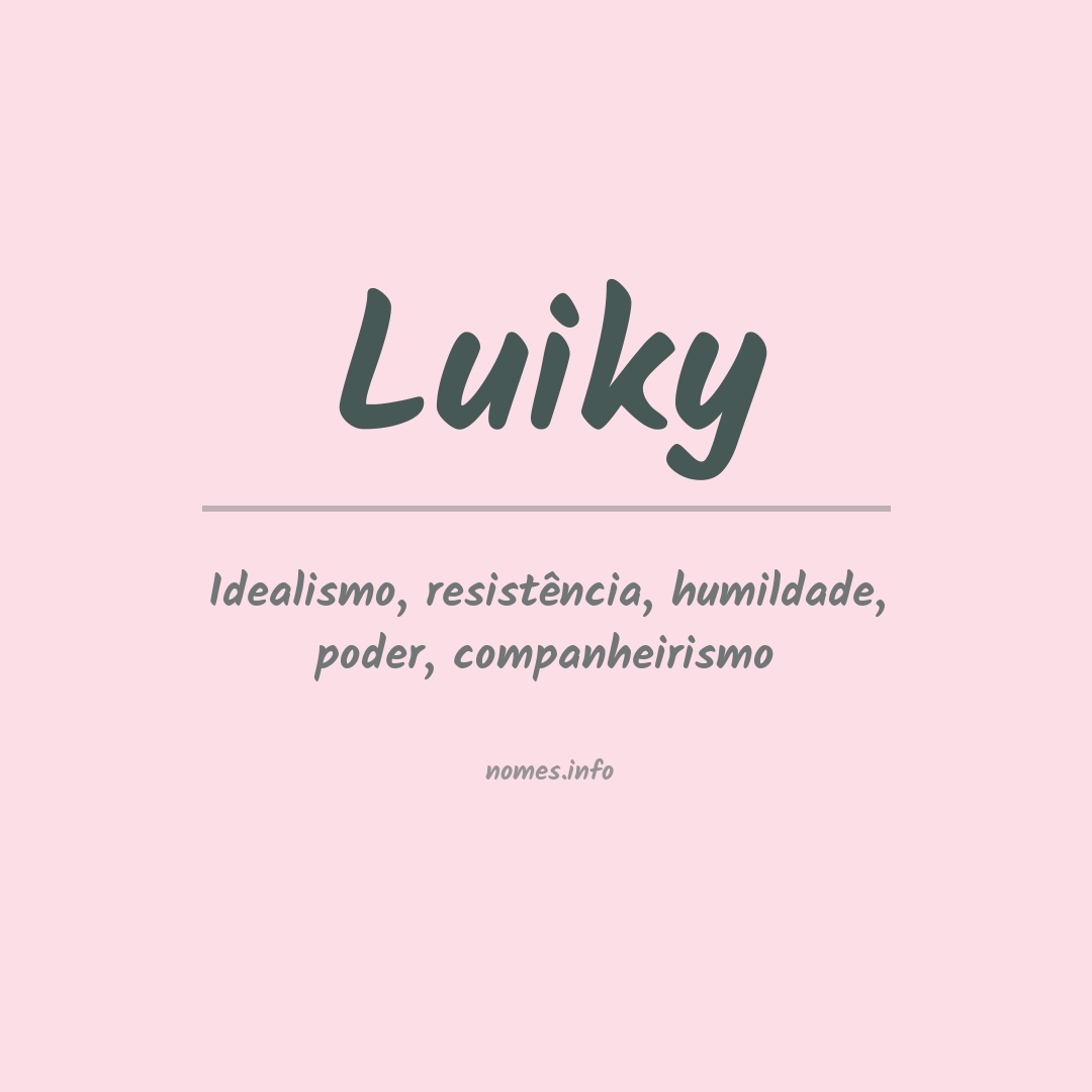 Significado do nome Luiky