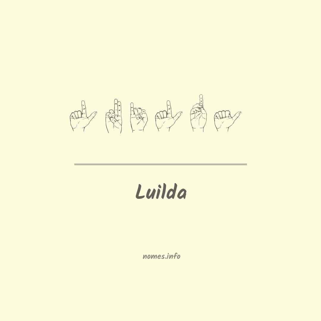 Luilda em Libras