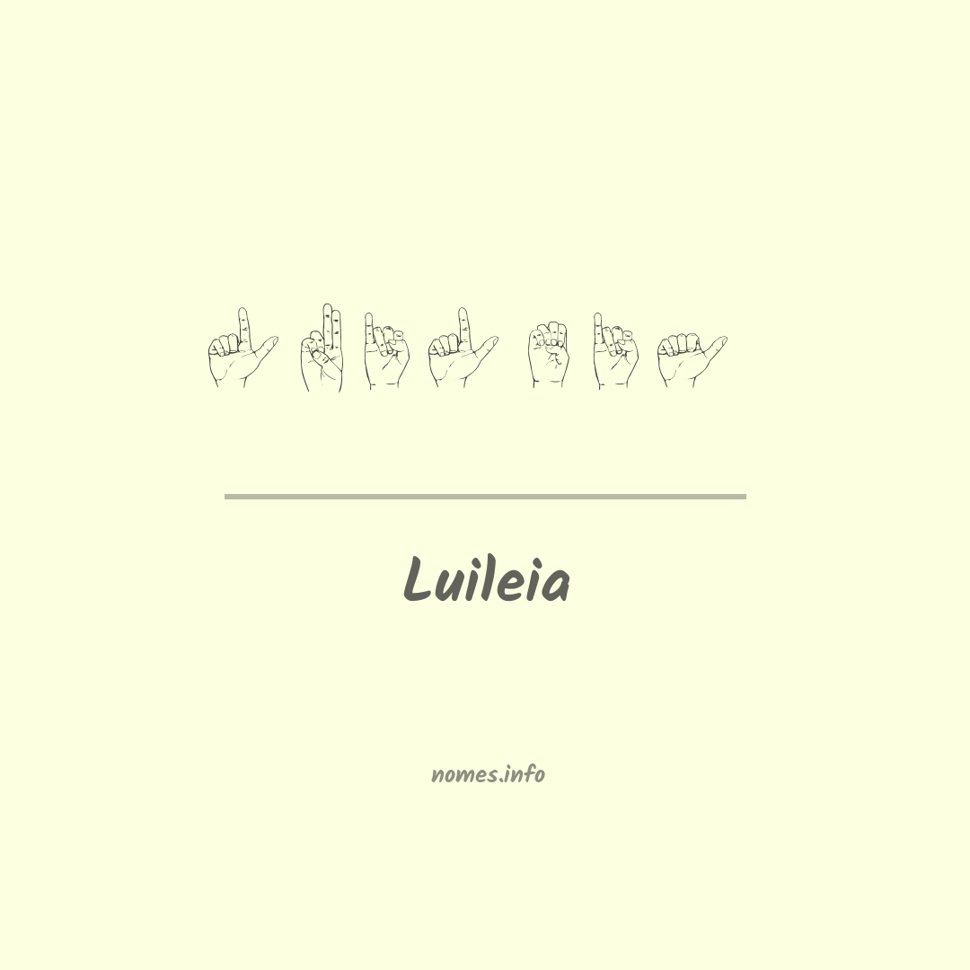 Luileia em Libras