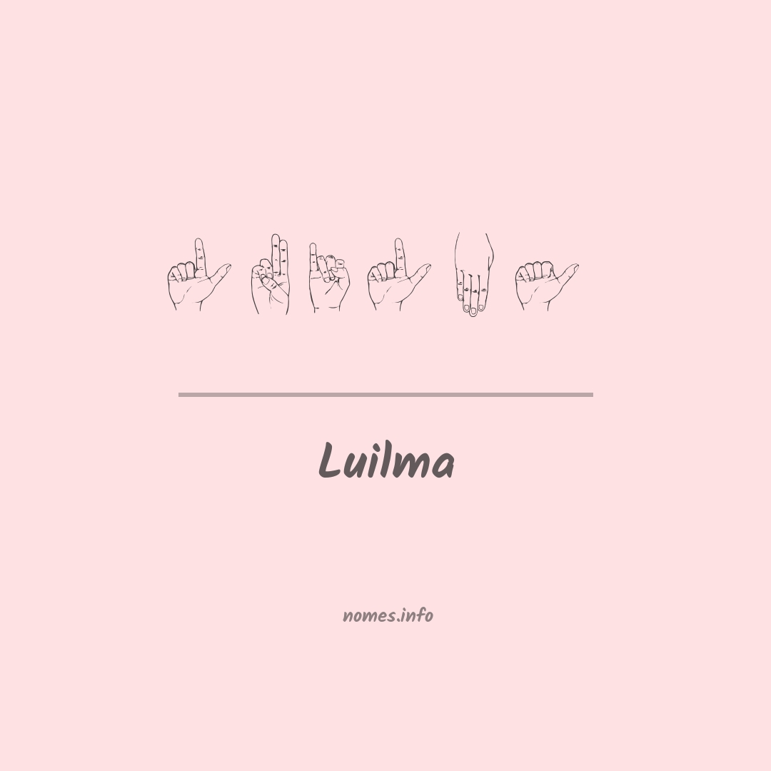 Luilma em Libras