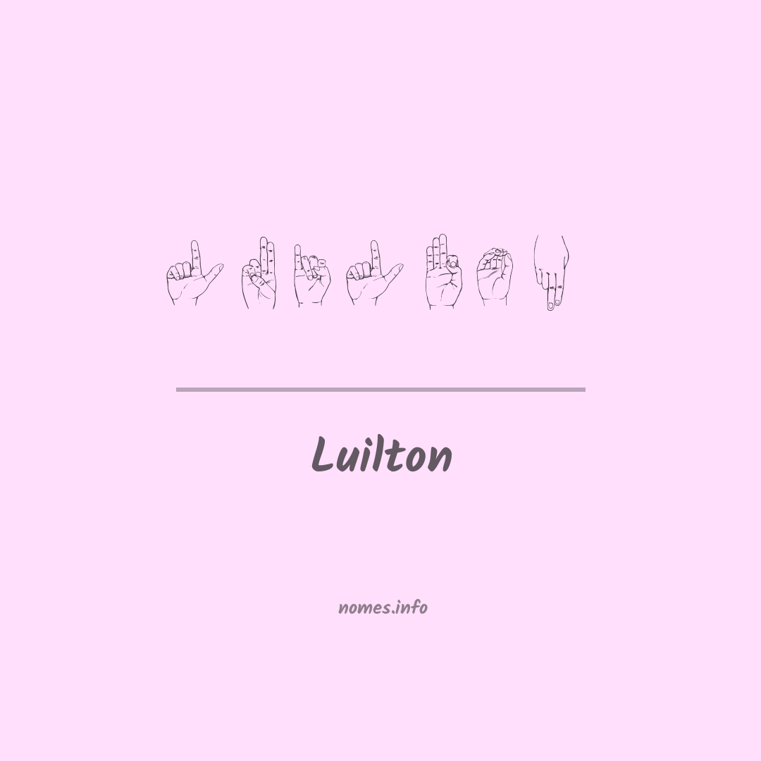 Luilton em Libras