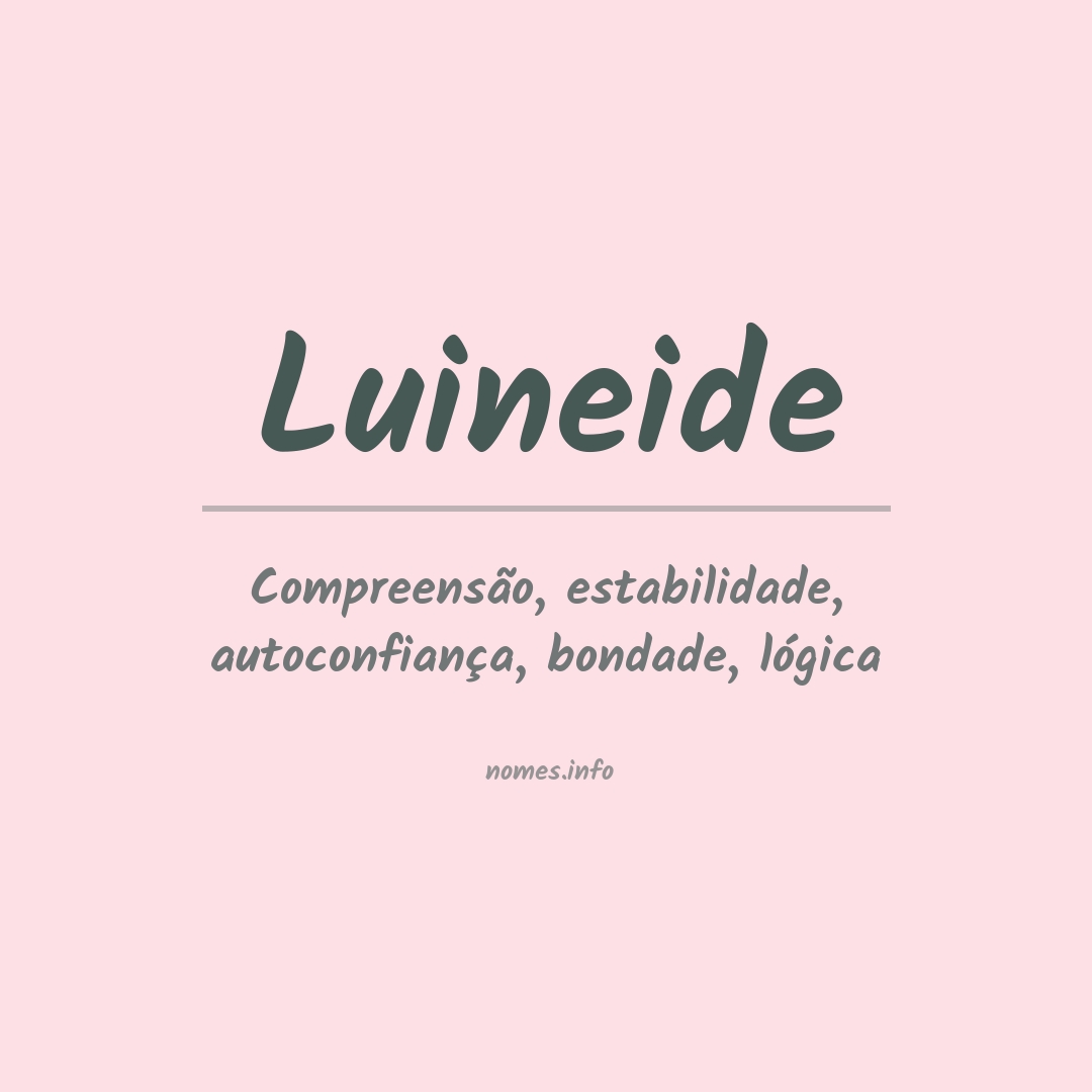 Significado do nome Luineide