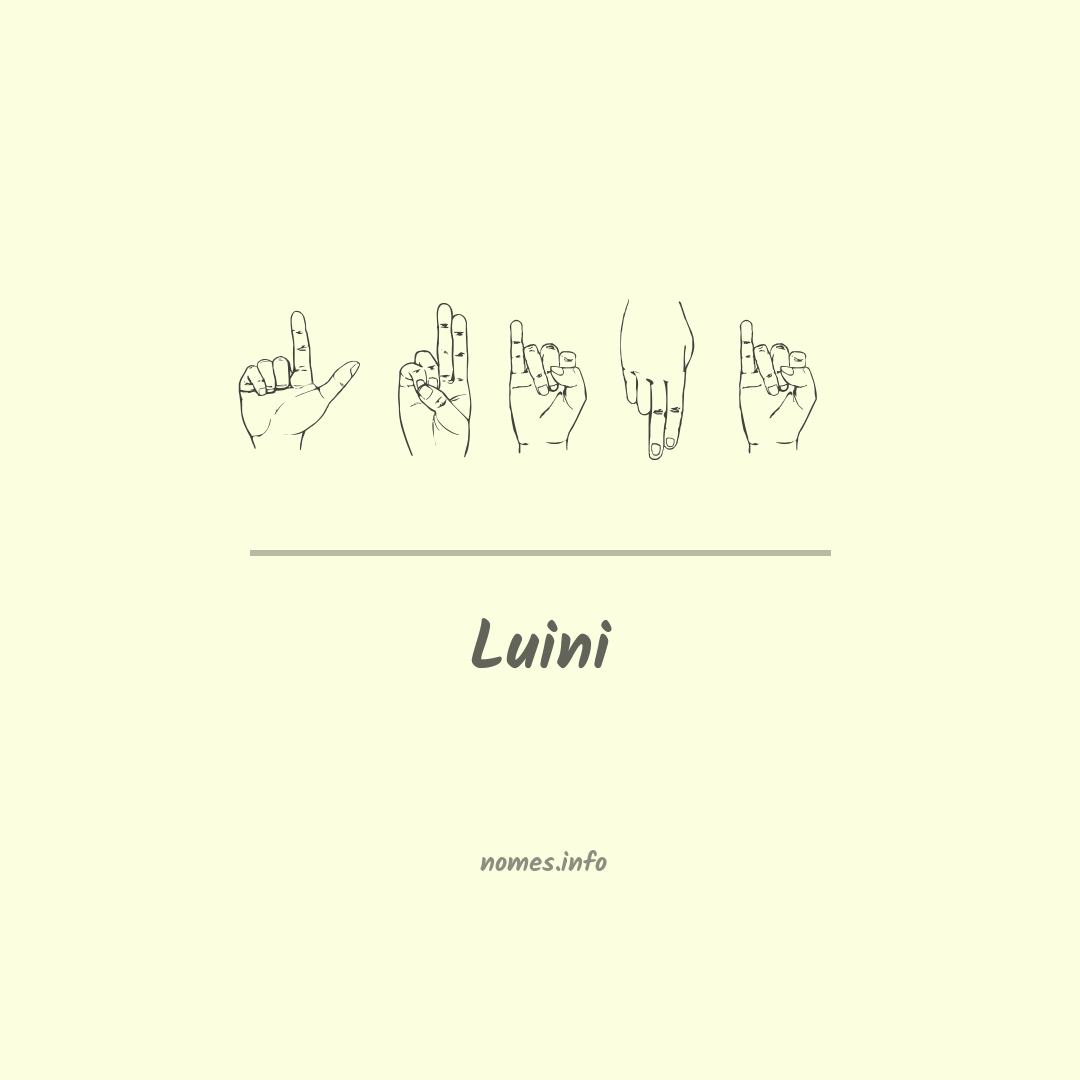 Luini em Libras