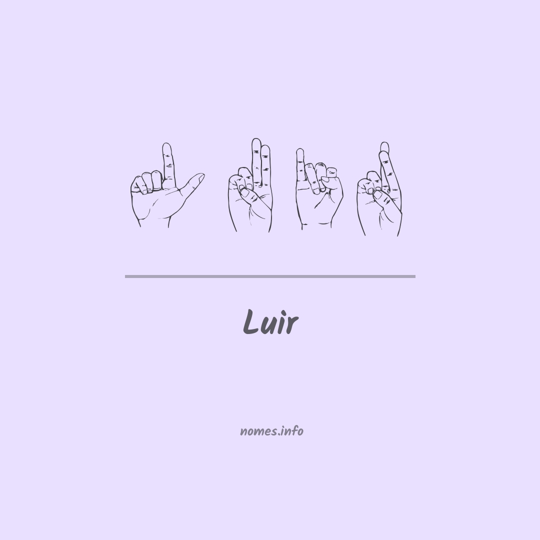 Luir em Libras