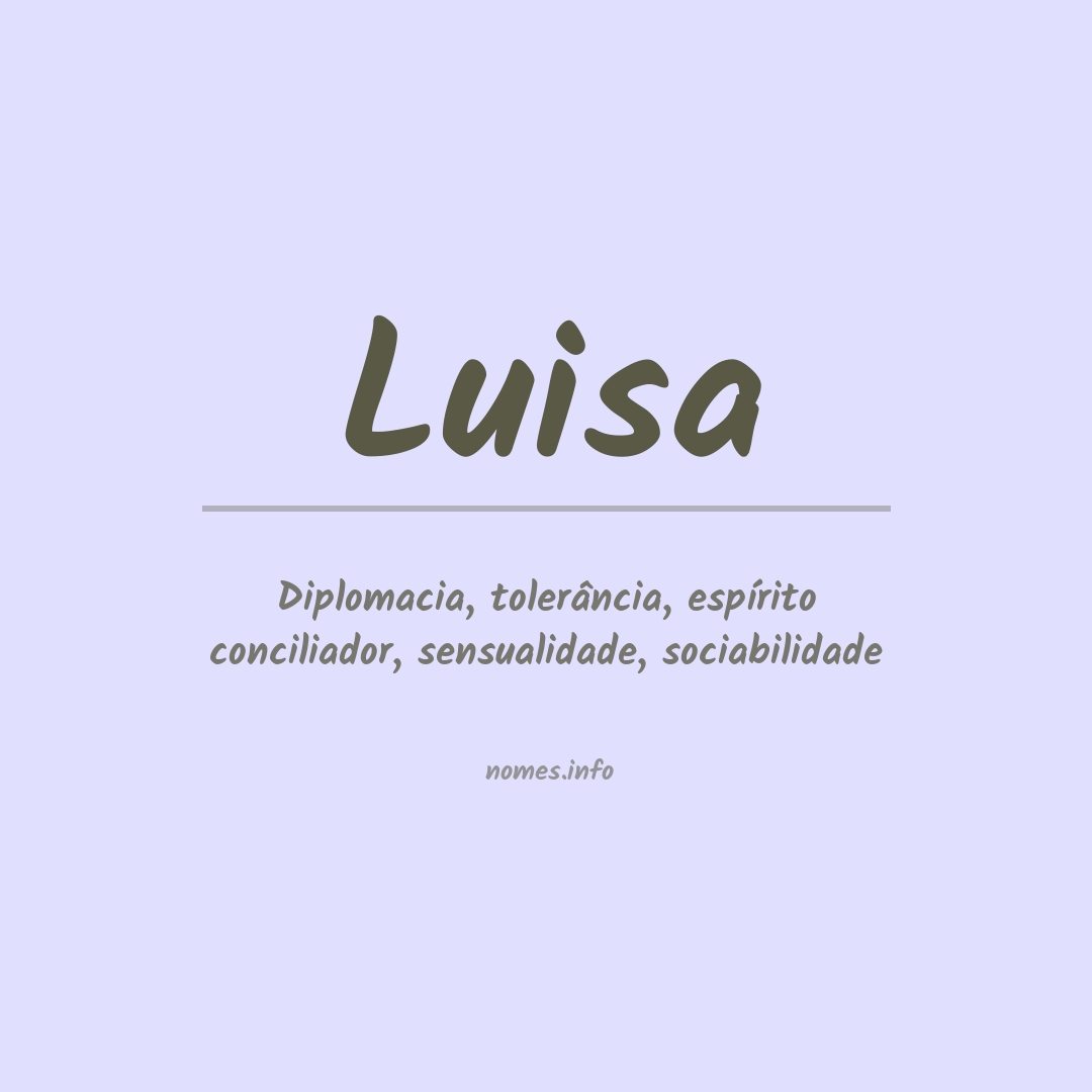 Significado do nome Luisa