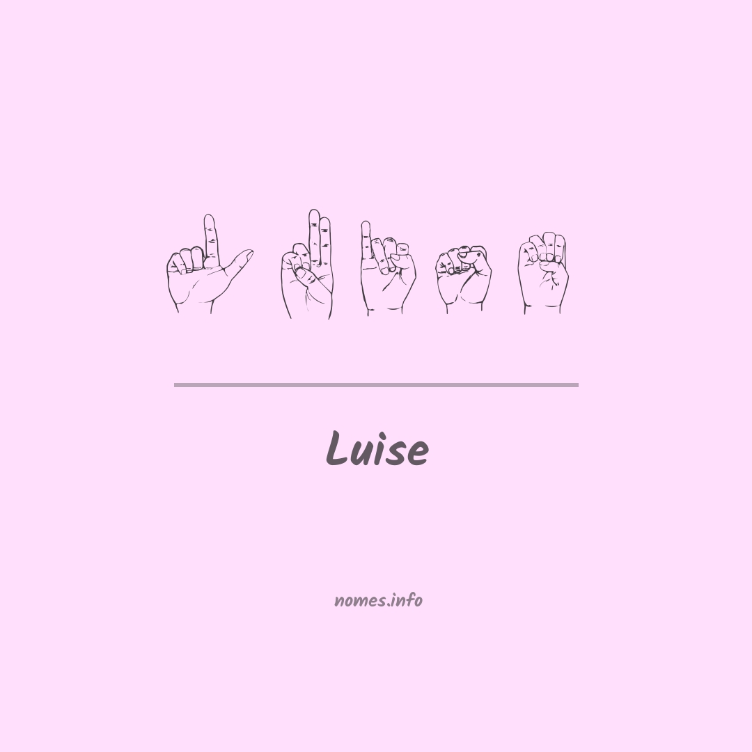 Luise em Libras
