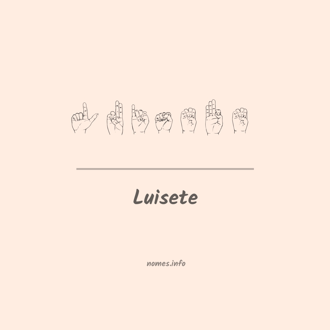 Luisete em Libras