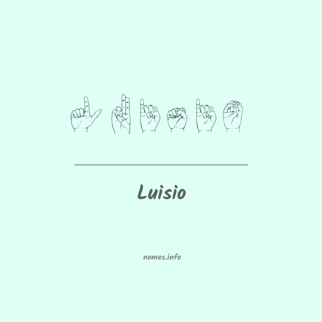 Luisio em Libras