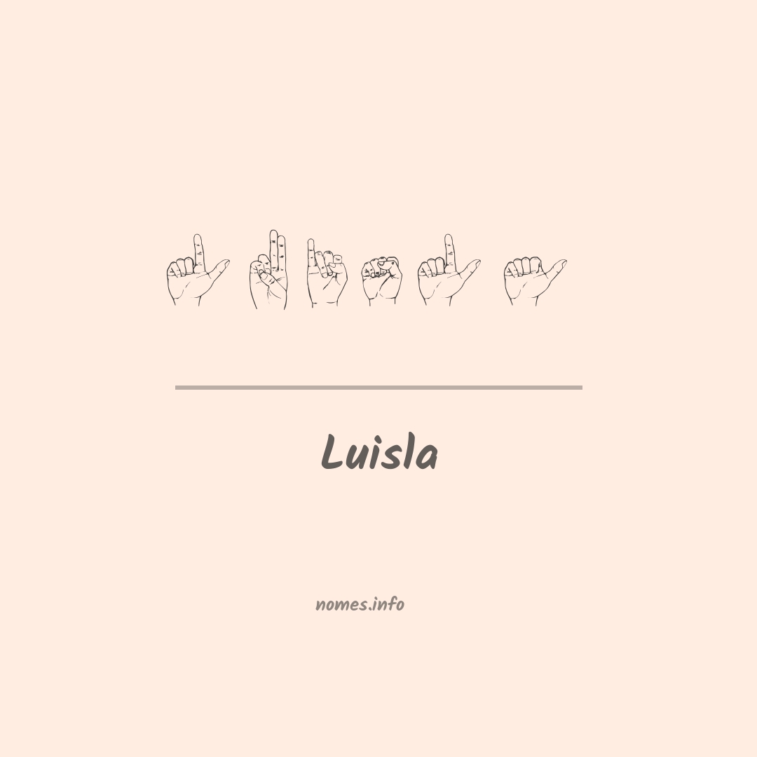 Luisla em Libras