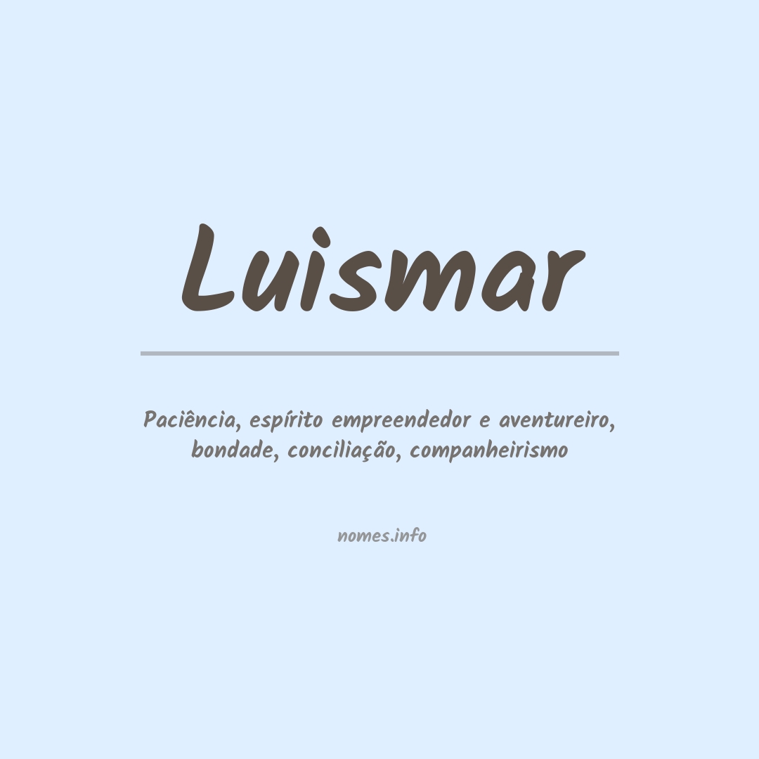 Significado do nome Luismar