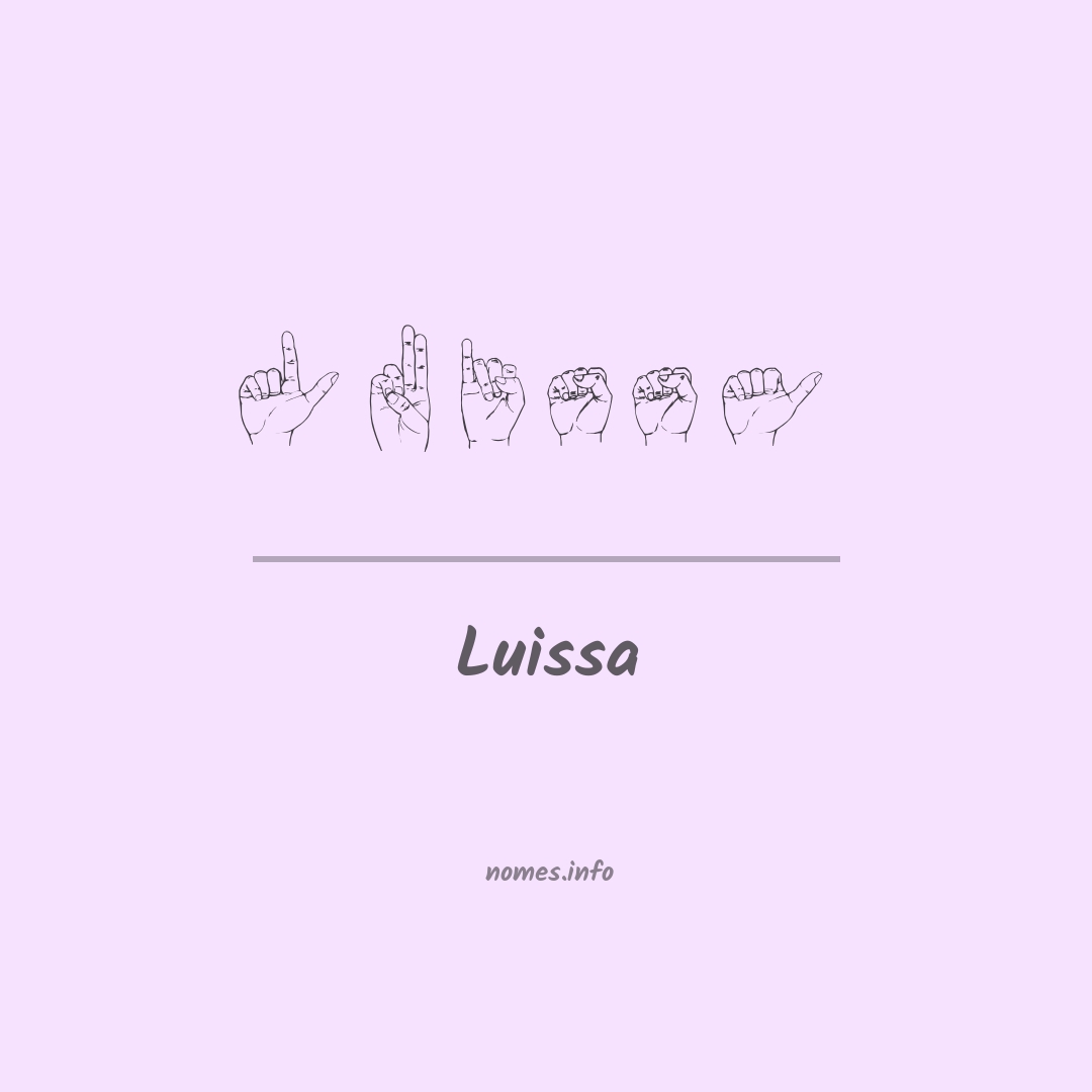 Luissa em Libras