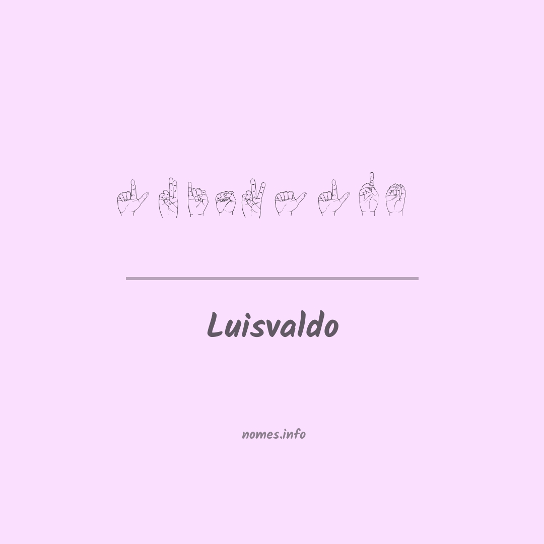Luisvaldo em Libras