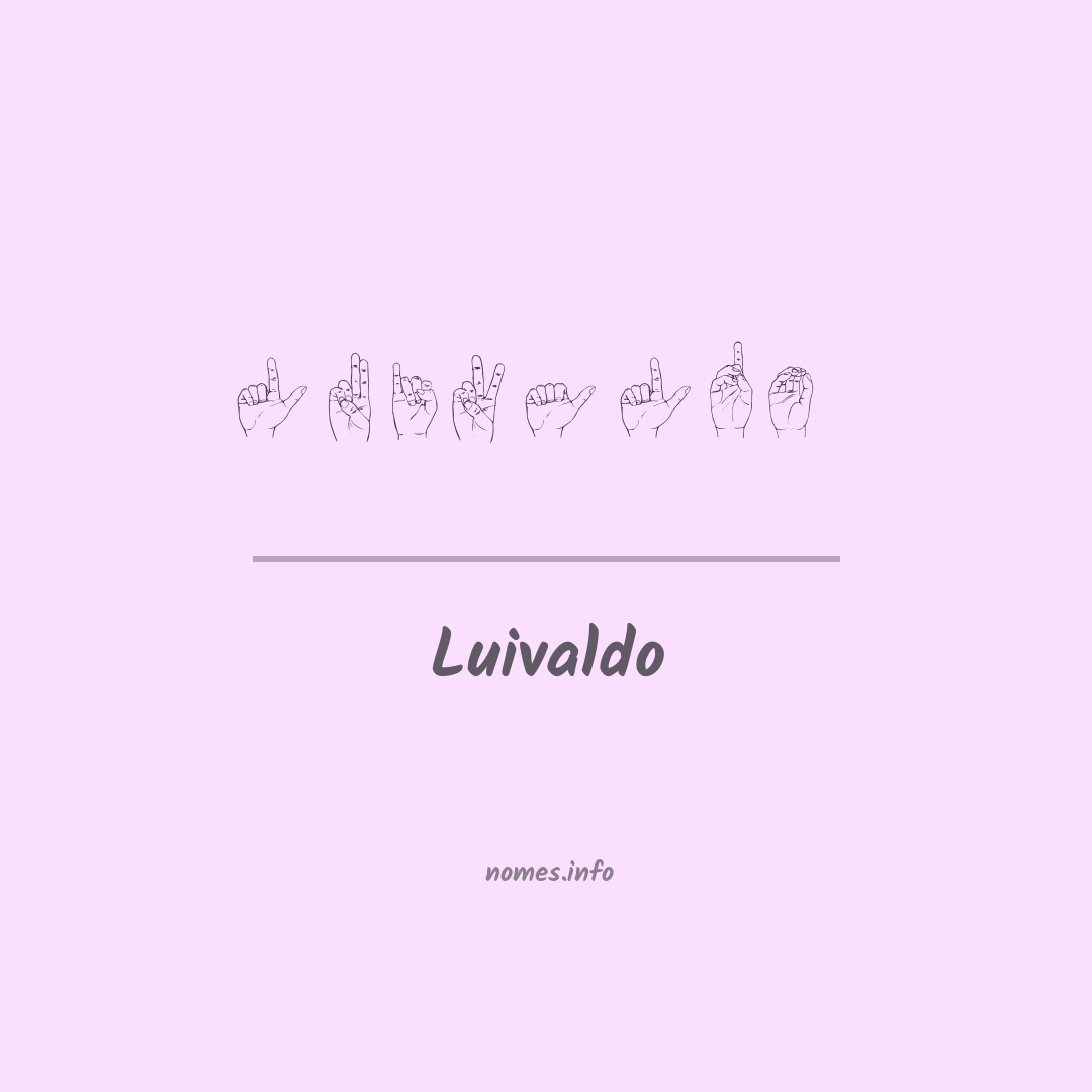 Luivaldo em Libras