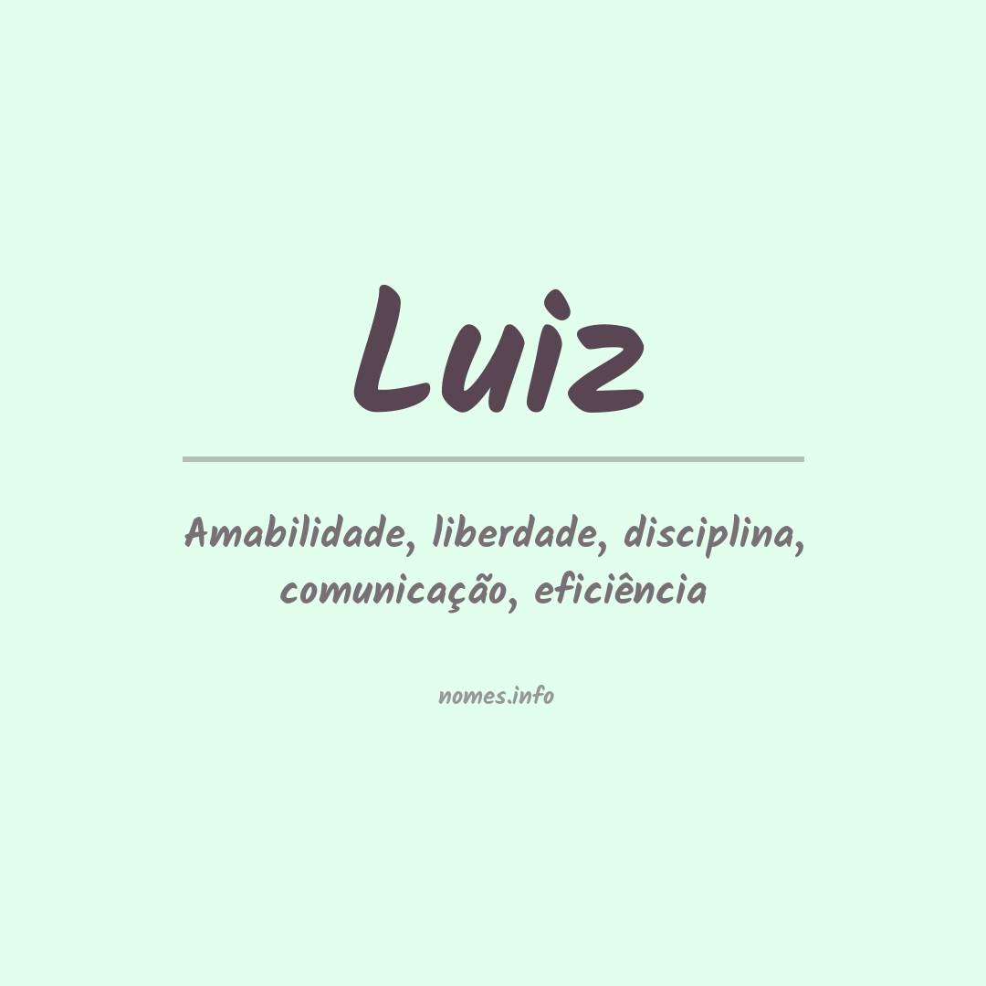 Significado do nome Luiz