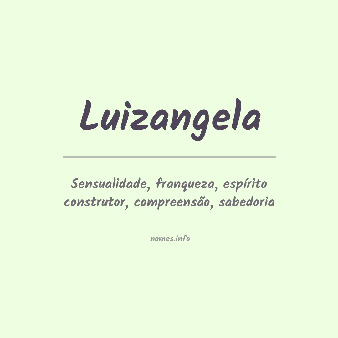Significado do nome Luizangela