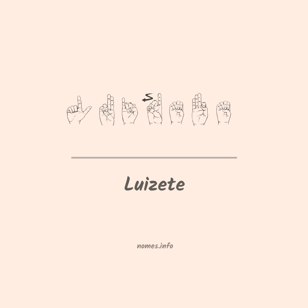 Luizete em Libras