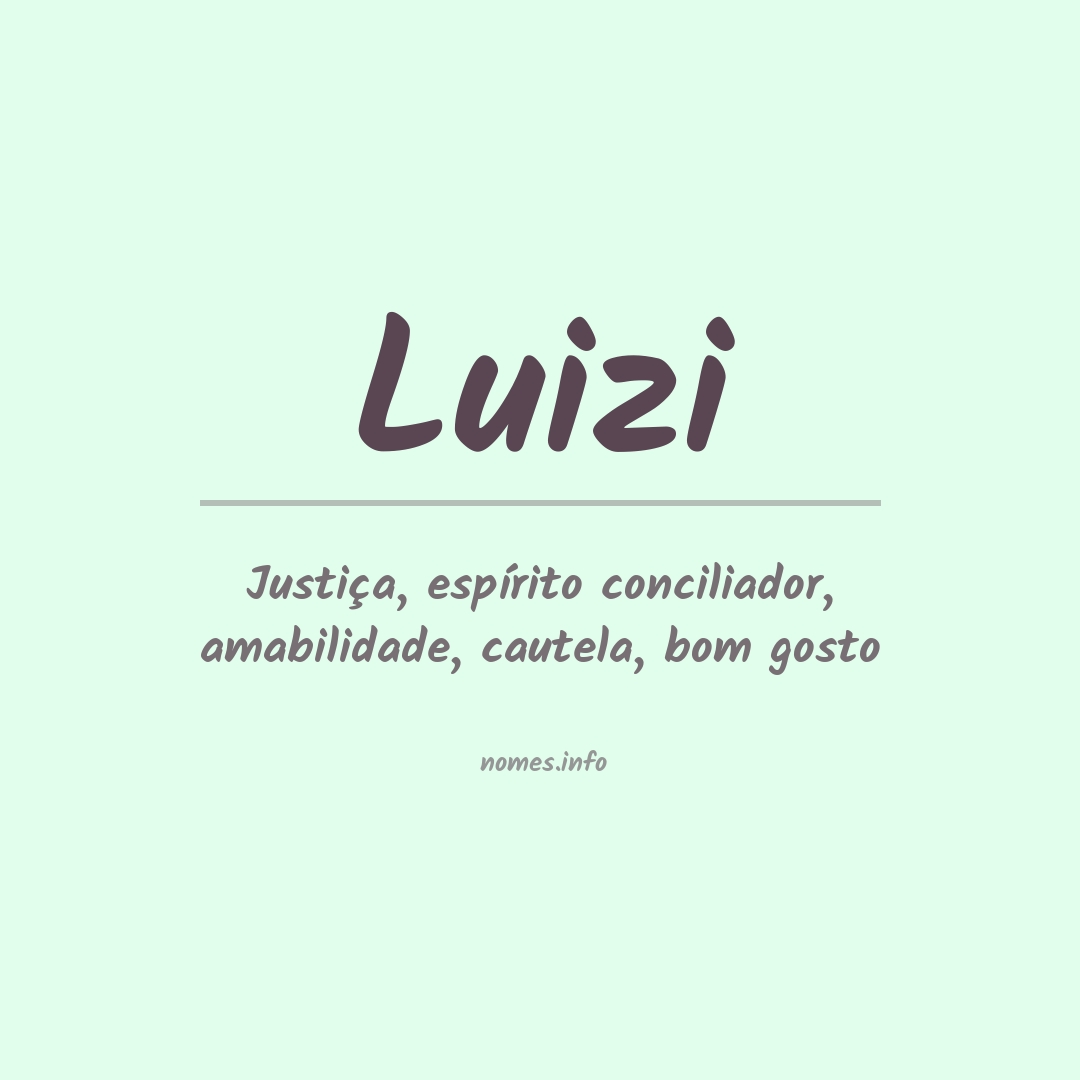 Significado do nome Luizi