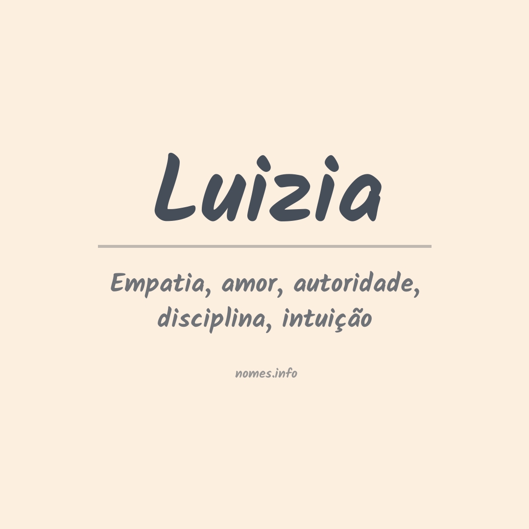 Significado do nome Luizia