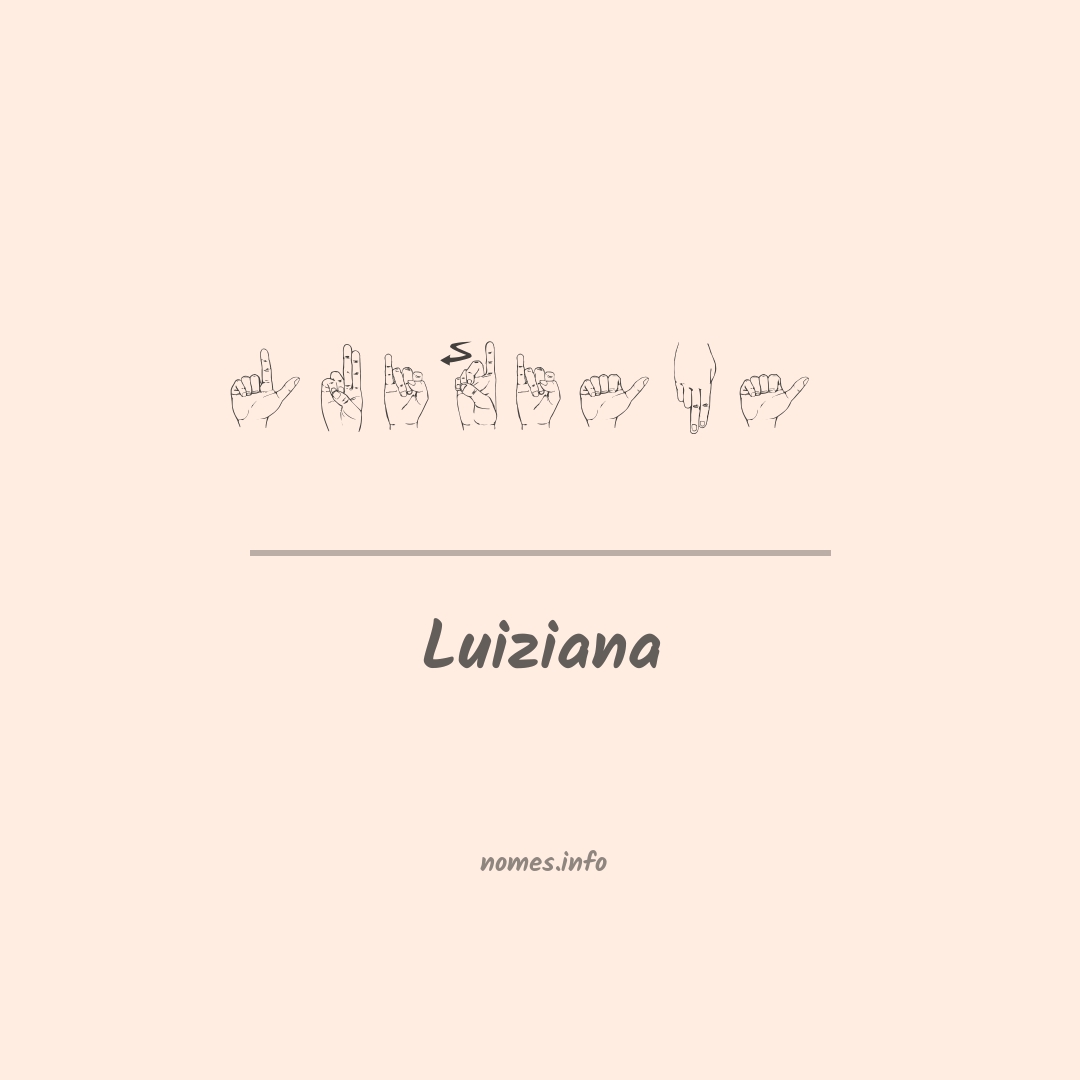 Luiziana em Libras