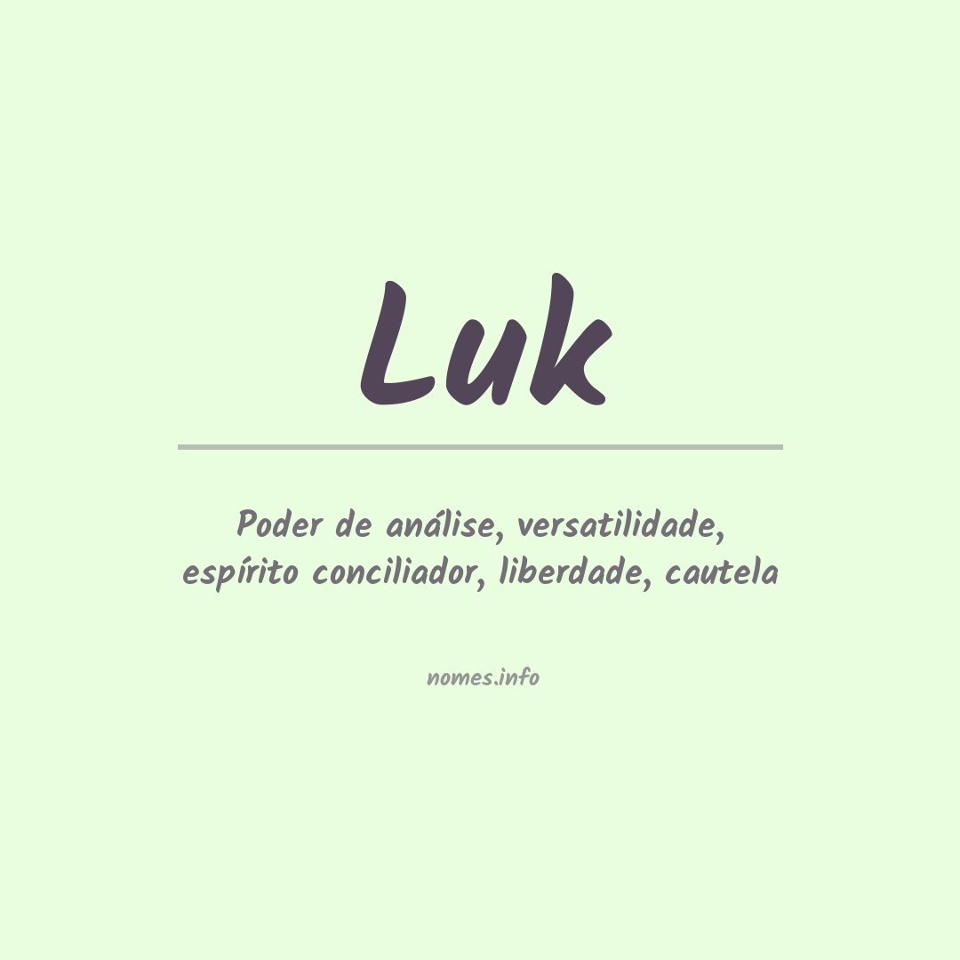 Significado do nome Luk