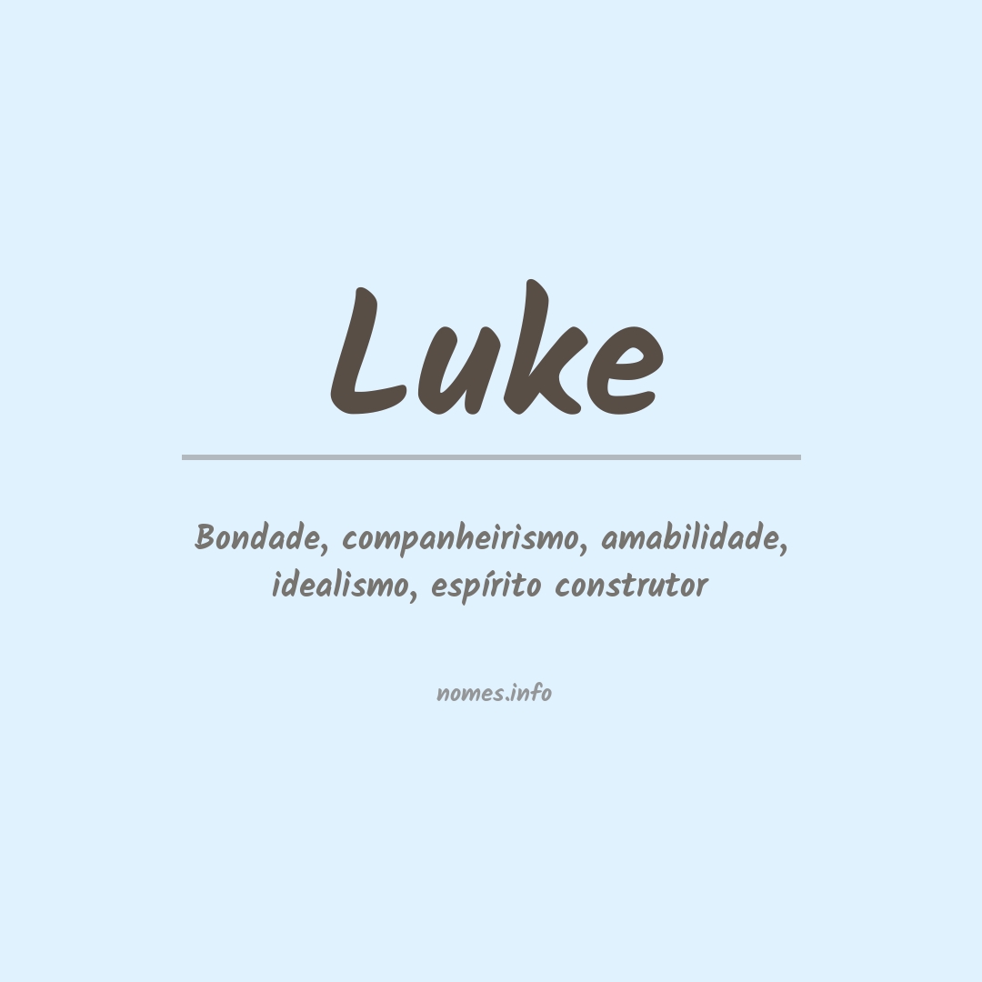 Significado do nome Luke