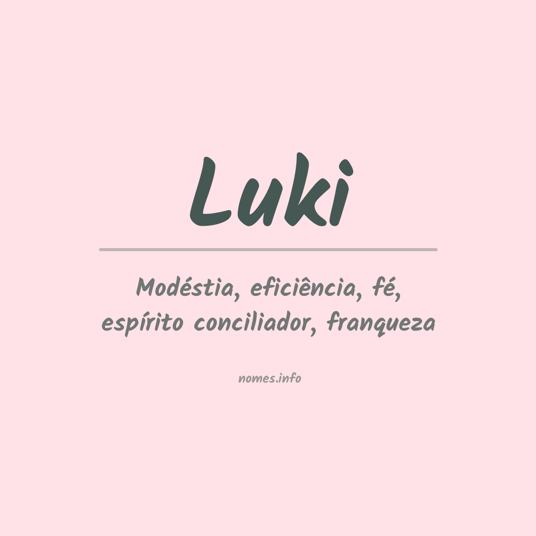Significado do nome Luki