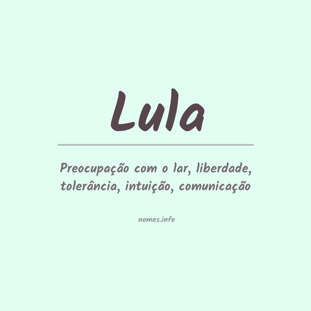 Significado do nome Lula