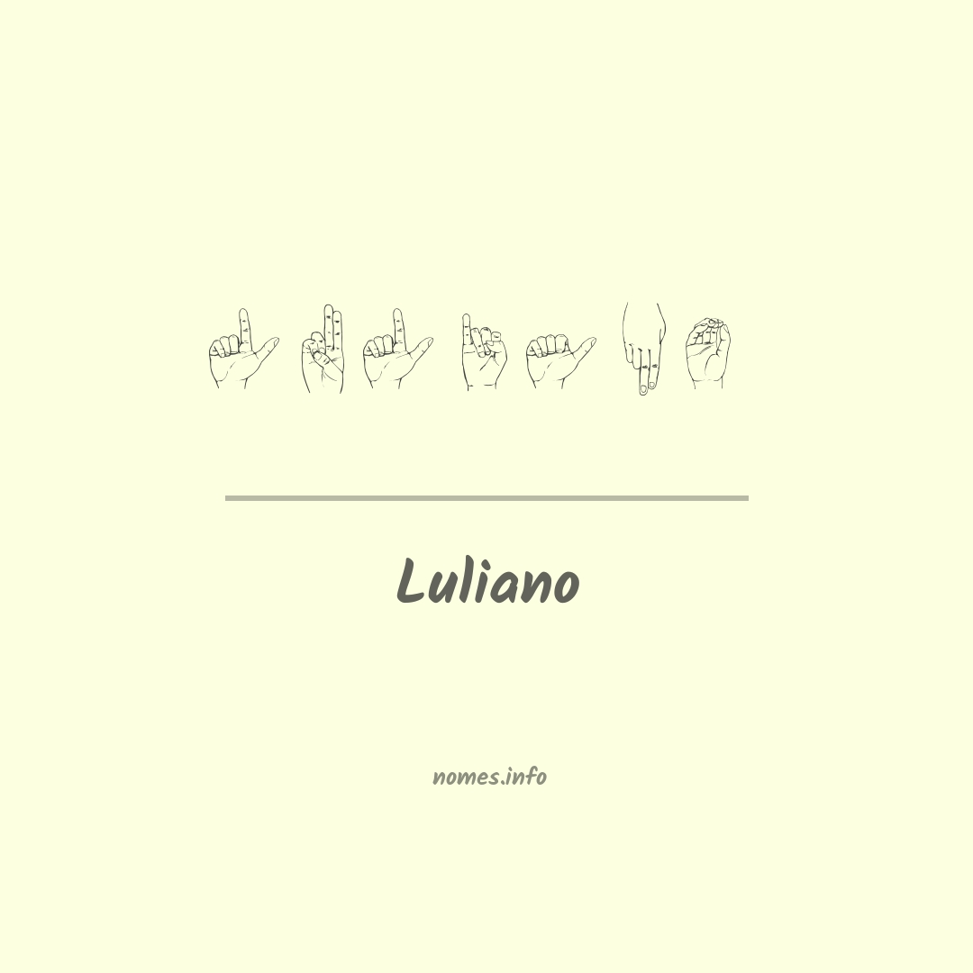 Luliano em Libras