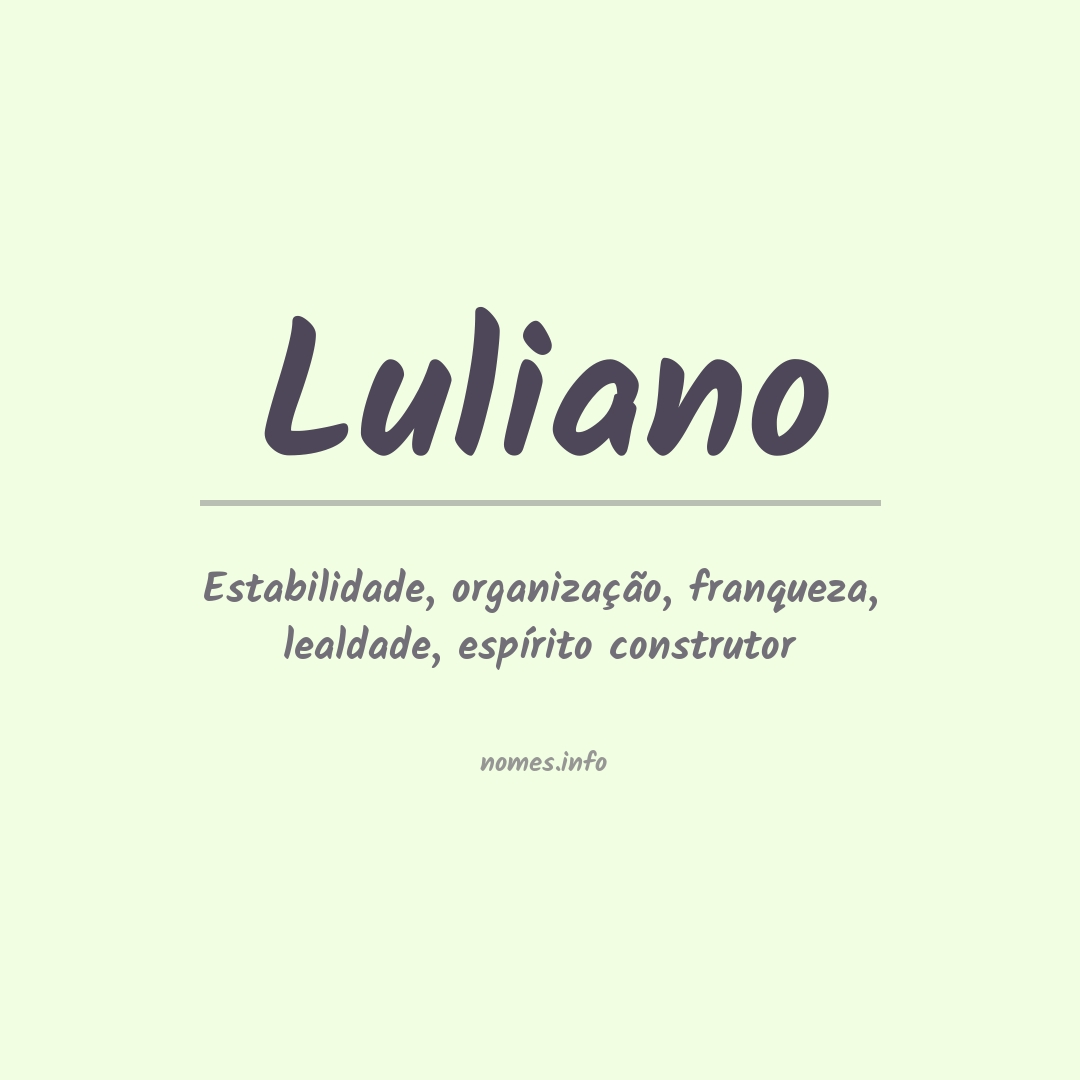 Significado do nome Luliano