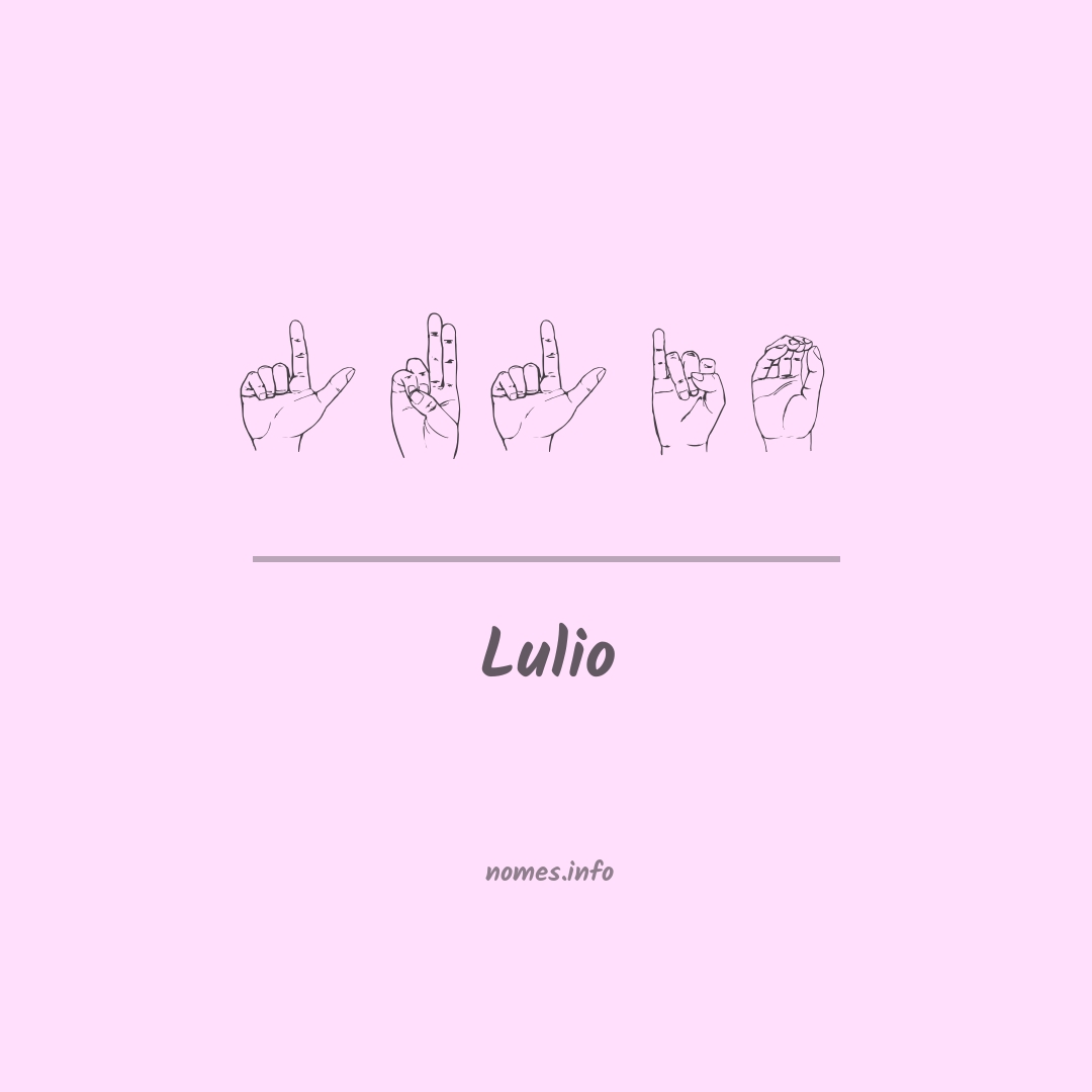 Lulio em Libras Lulio em Libras