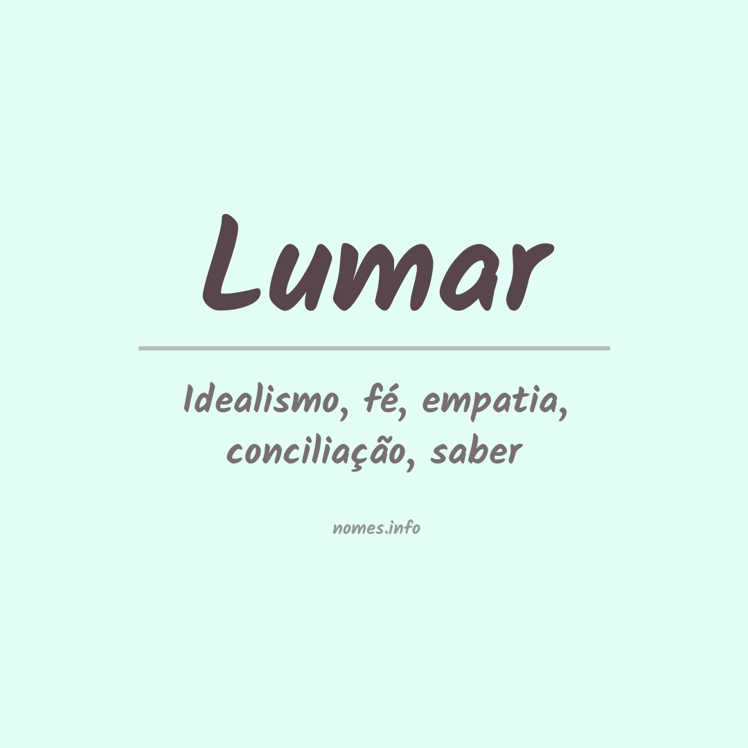 Significado do nome Lumar