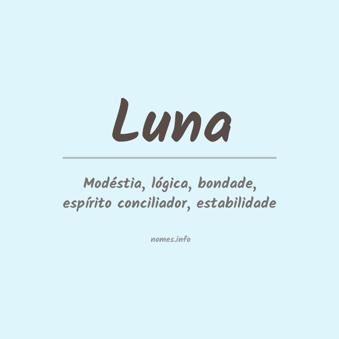 Significado do nome Luna