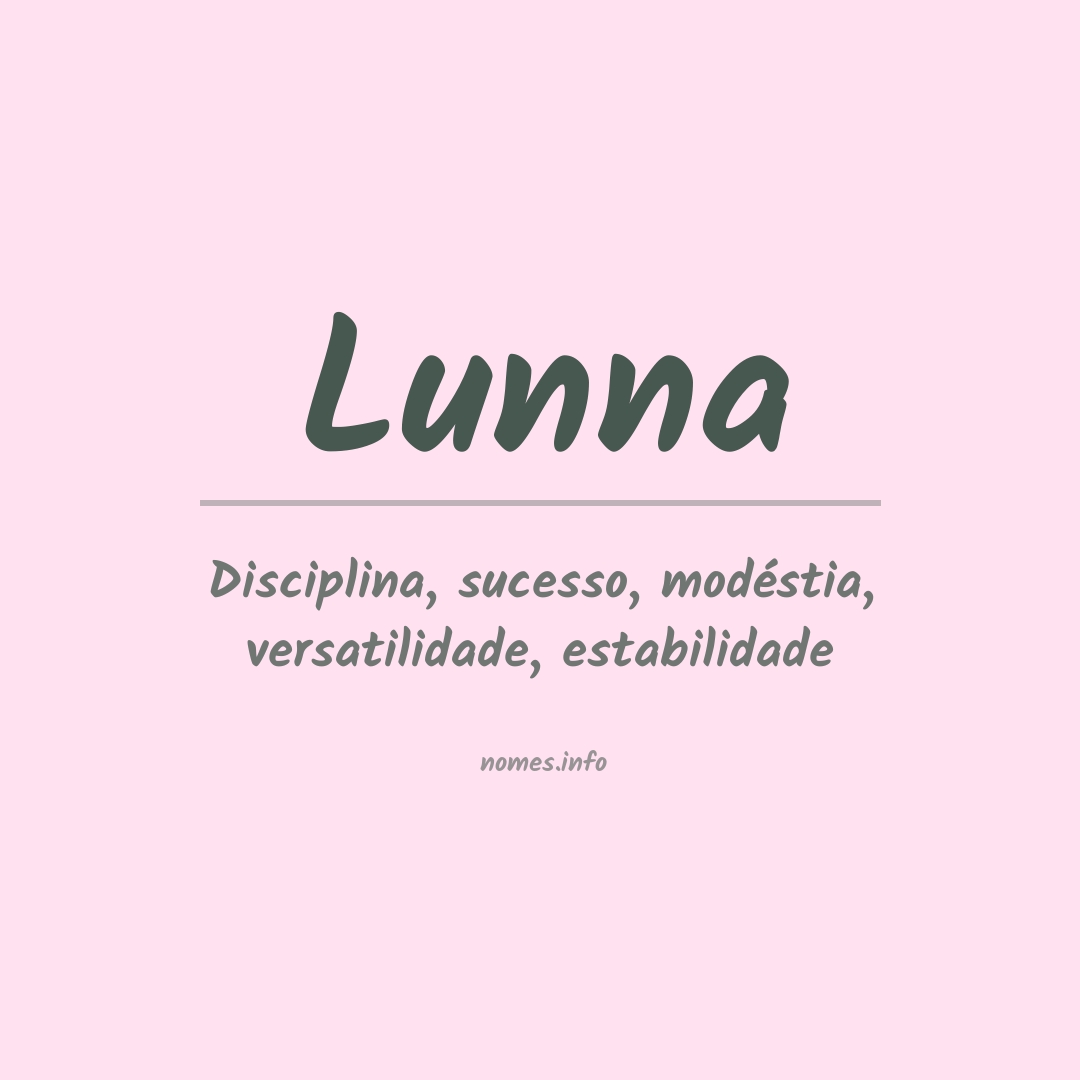 Significado do nome Lunna
