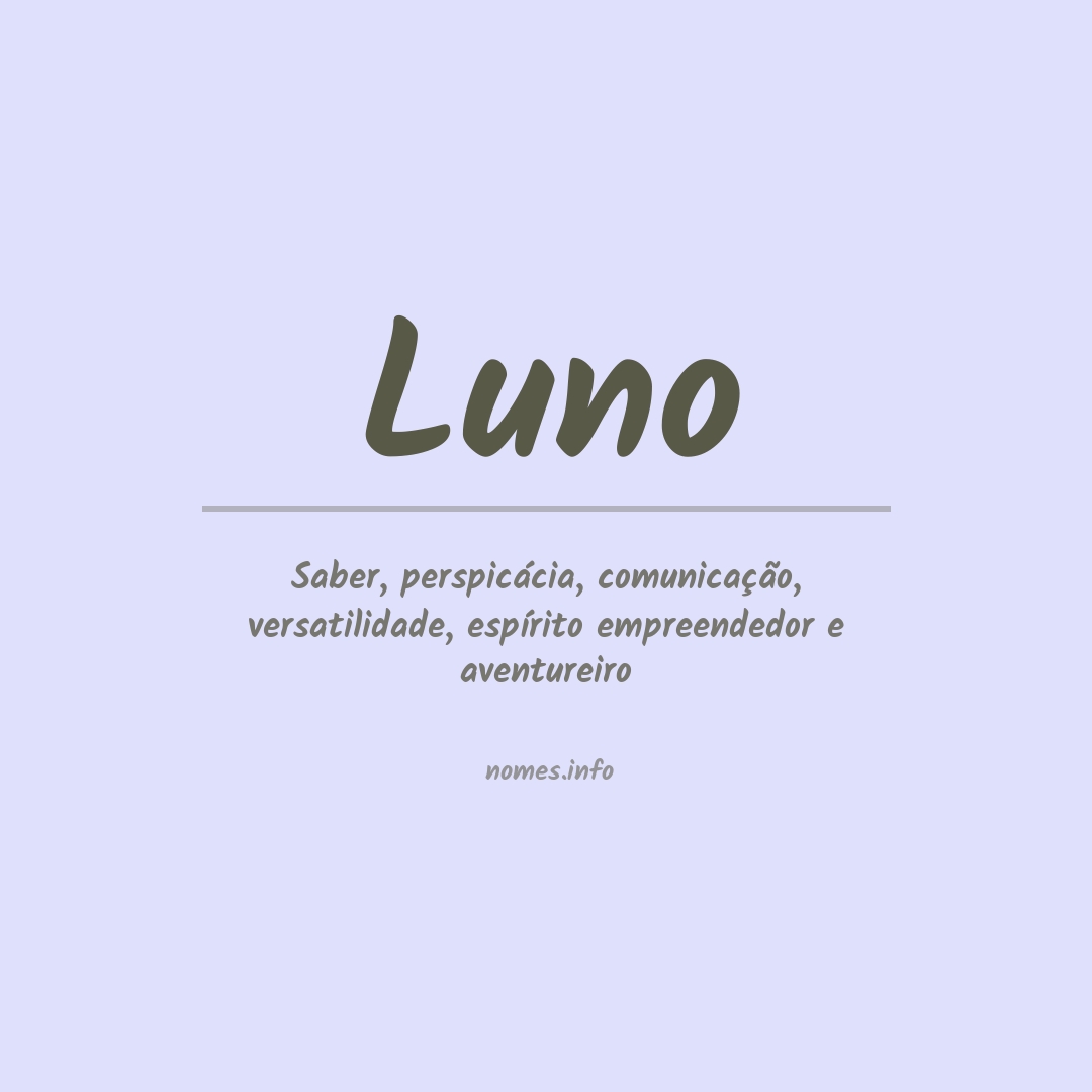 Significado do nome Luno