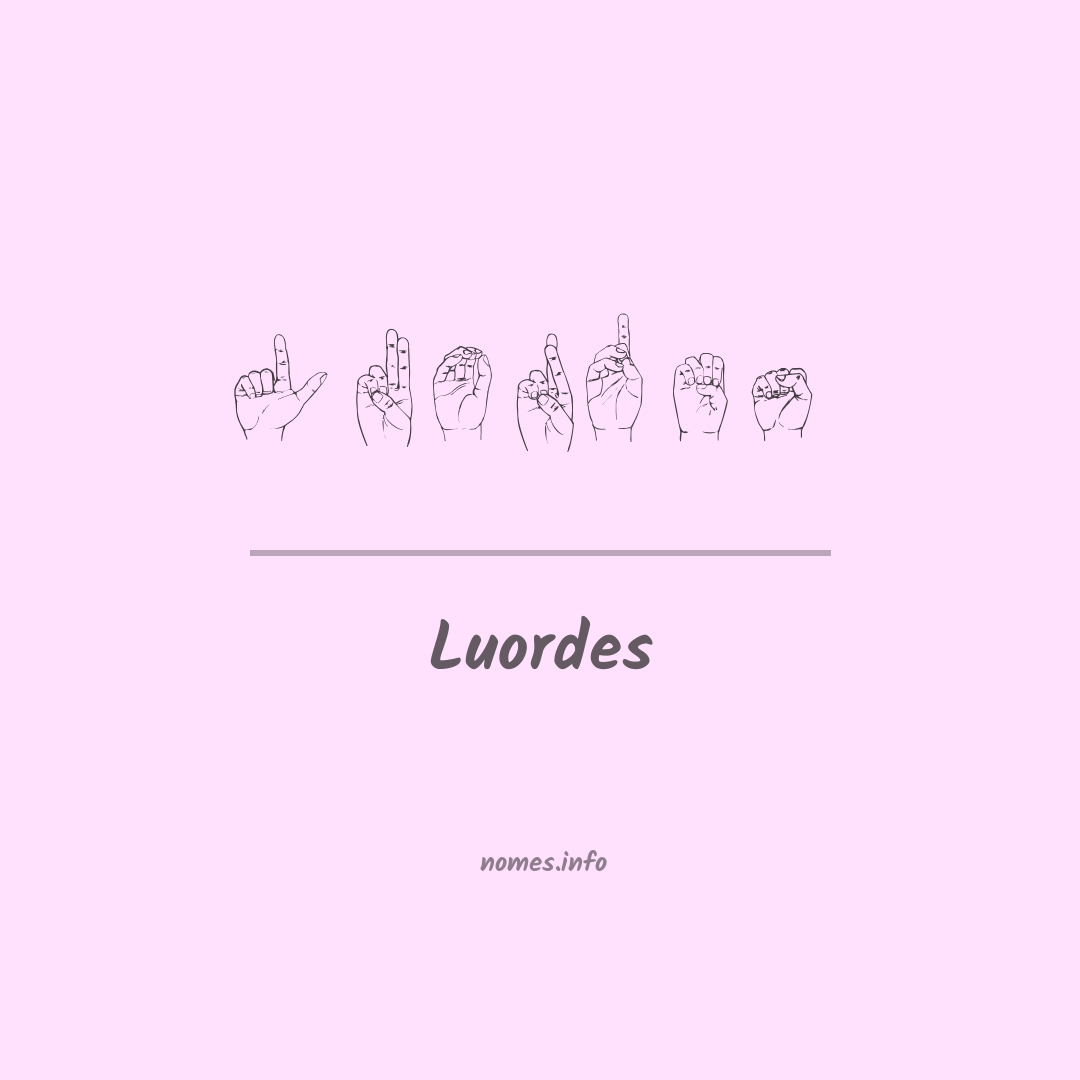 Luordes em Libras
