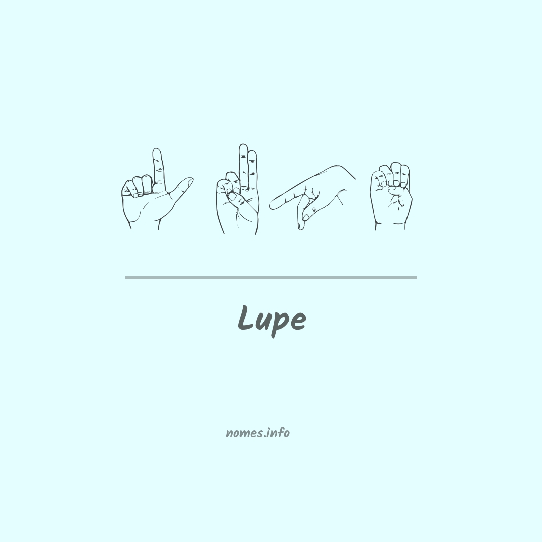 Lupe em Libras