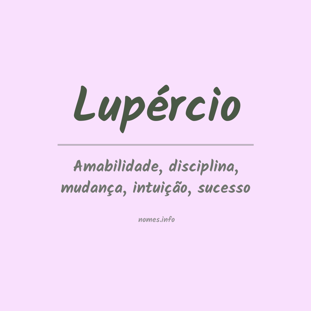 Significado do nome Lupércio