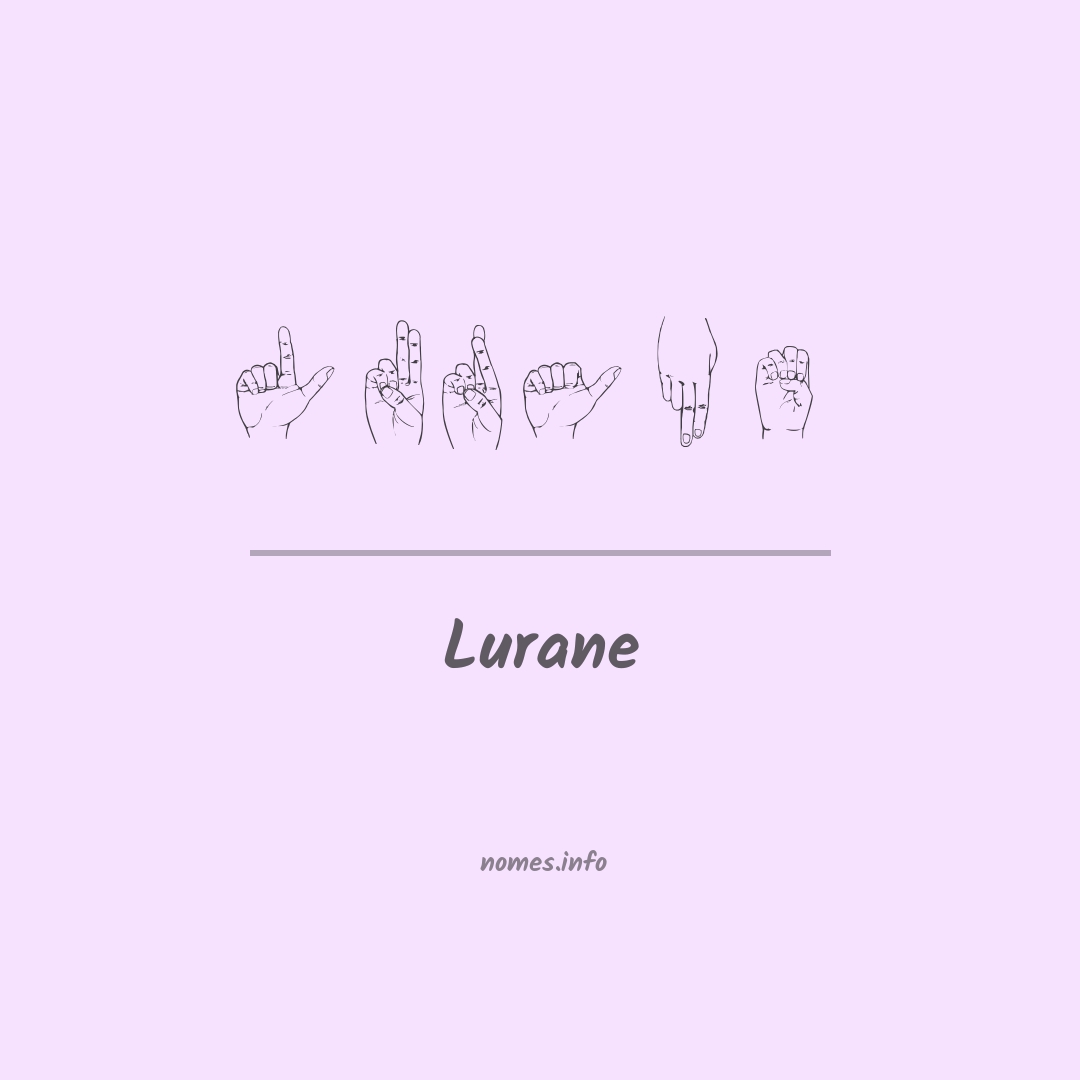 Lurane em Libras