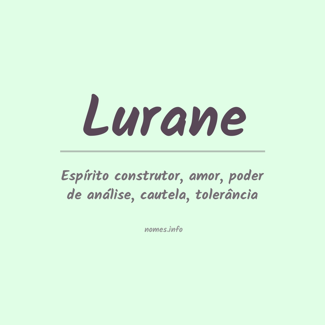 Significado do nome Lurane