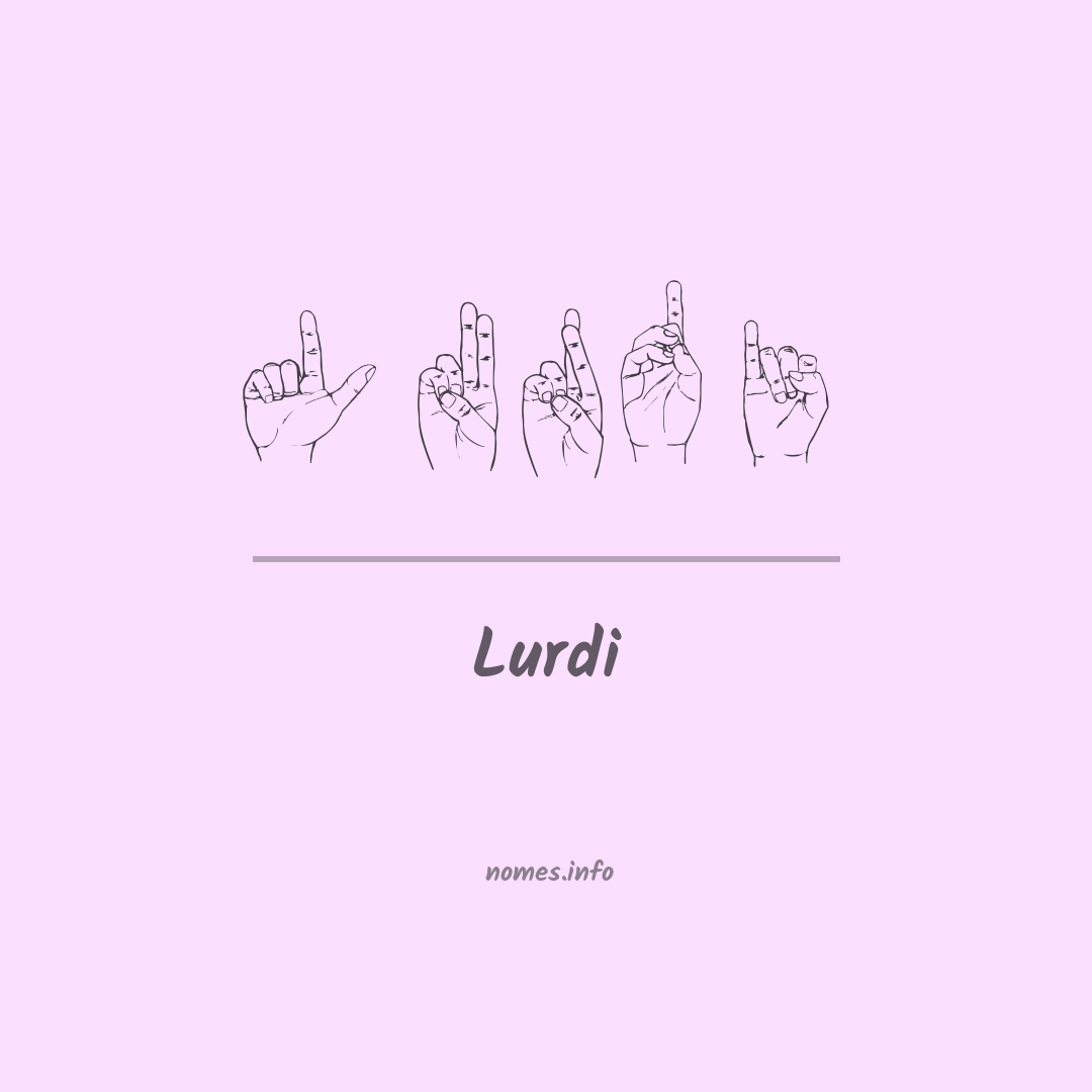 Lurdi em Libras