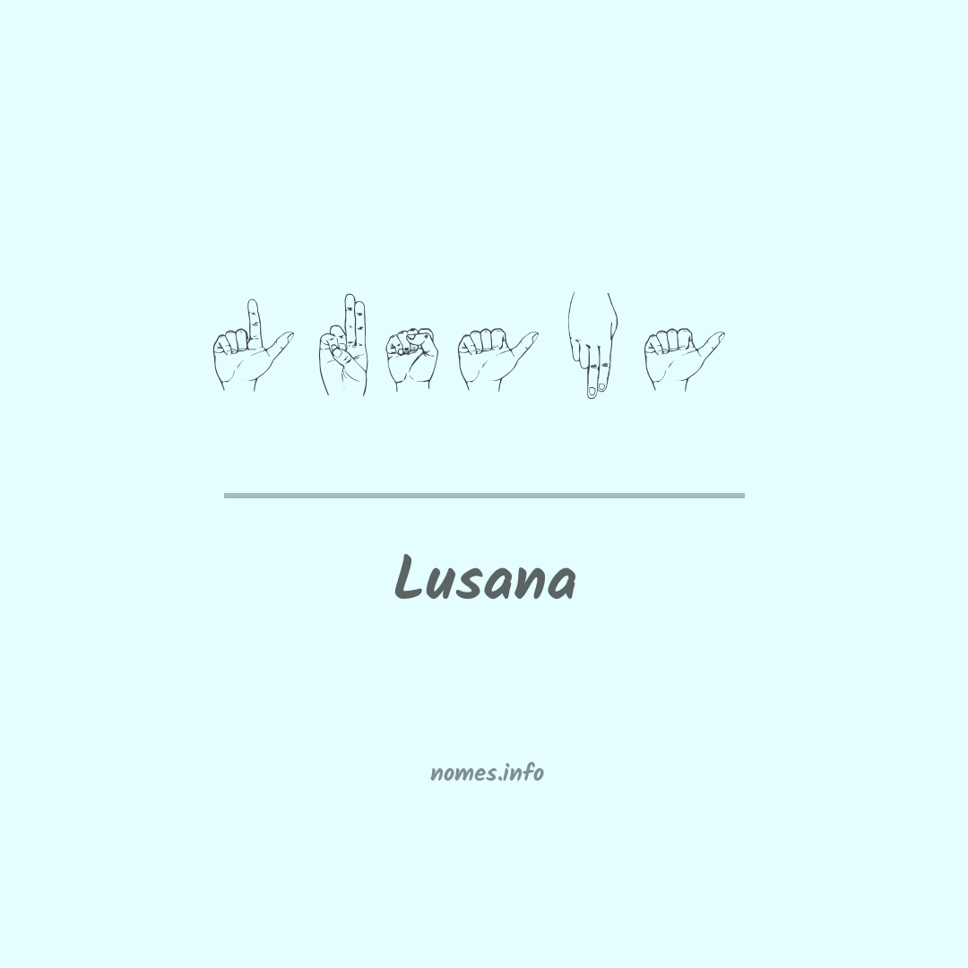 Lusana em Libras