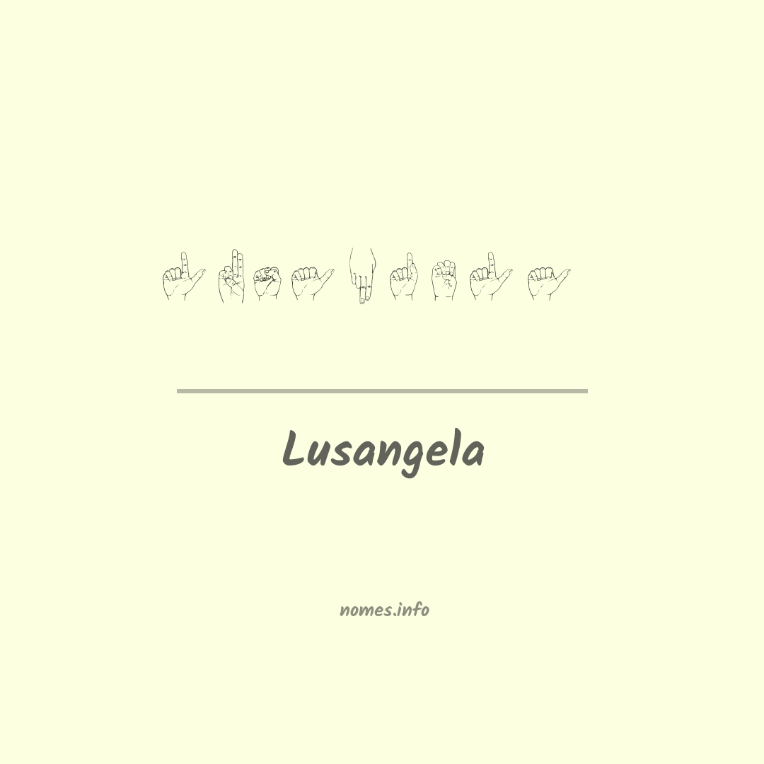 Lusangela em Libras
