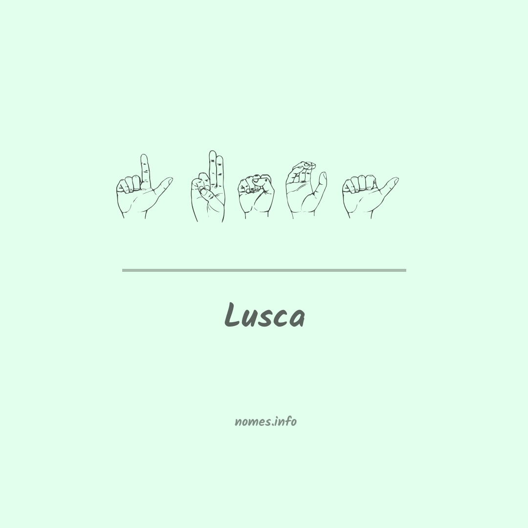 Lusca em Libras