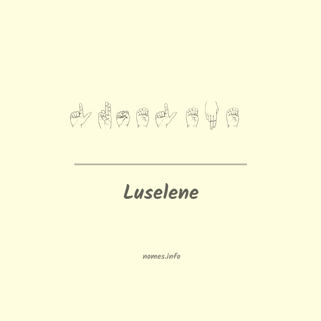 Luselene em Libras