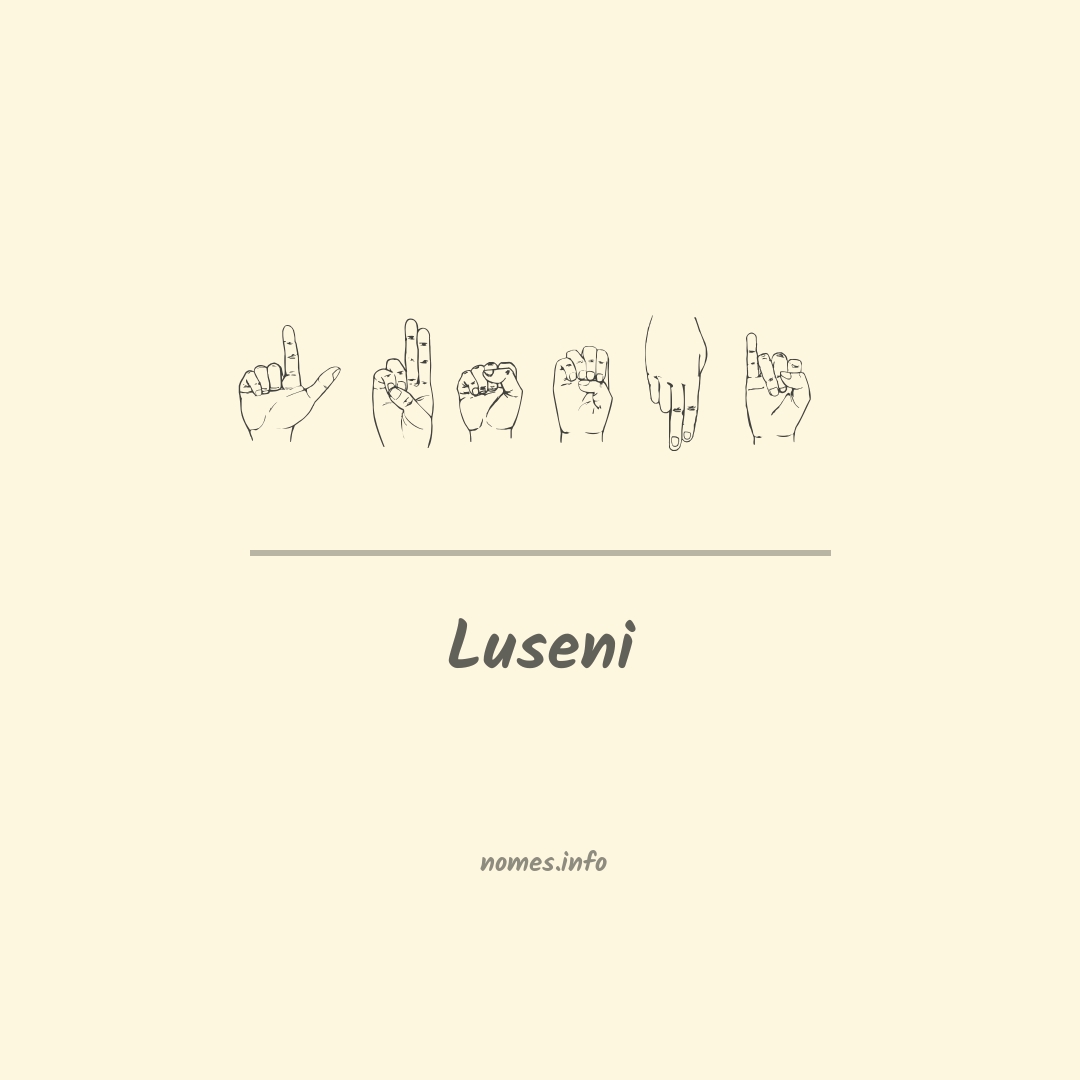 Luseni em Libras