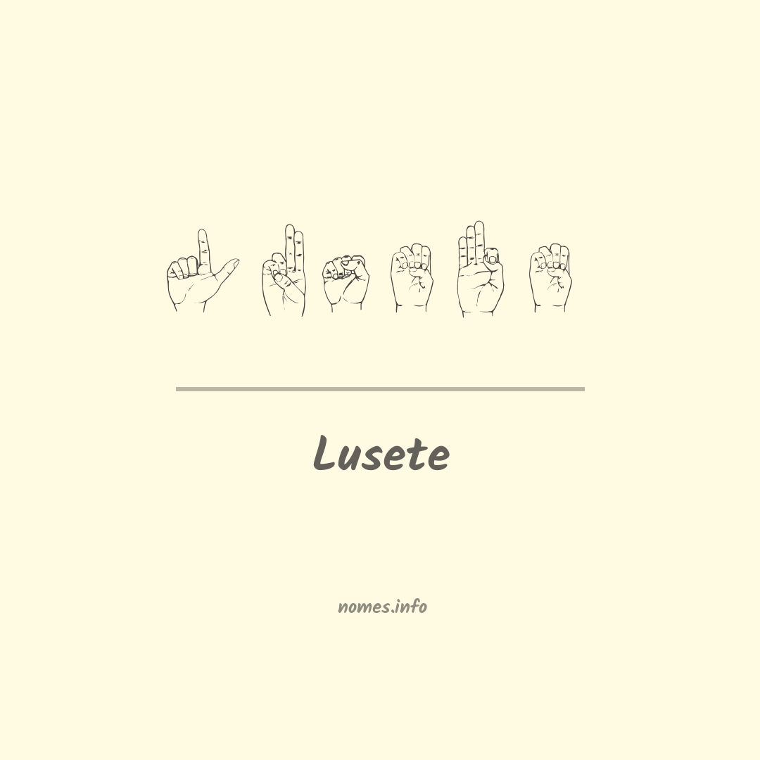 Lusete em Libras