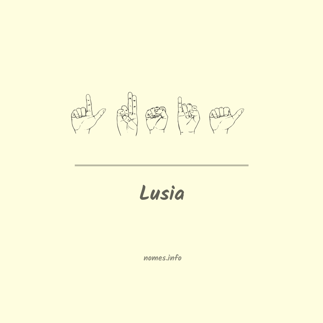 Lusia em Libras