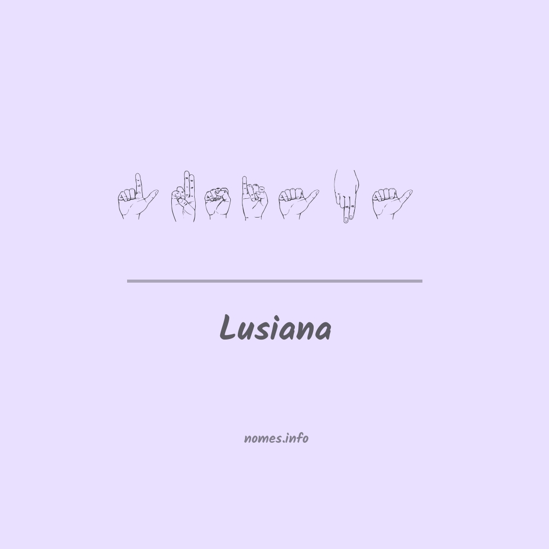 Lusiana em Libras