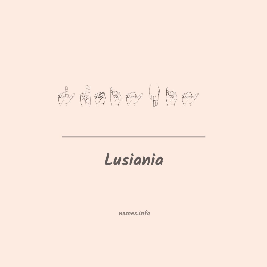 Lusiania em Libras