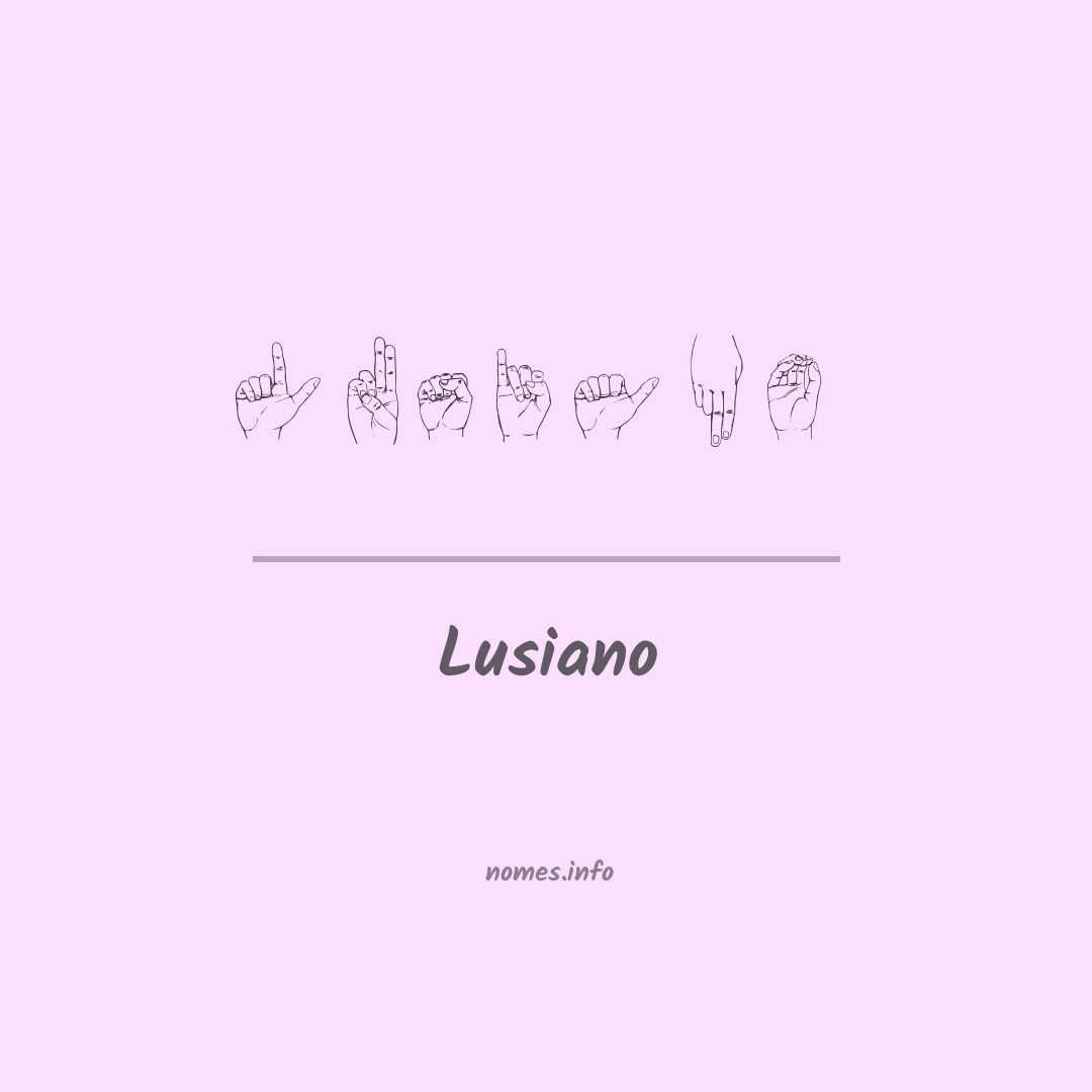 Lusiano em Libras